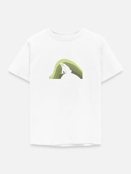 Frosch Quark - Kinder T-Shirt - Weiß