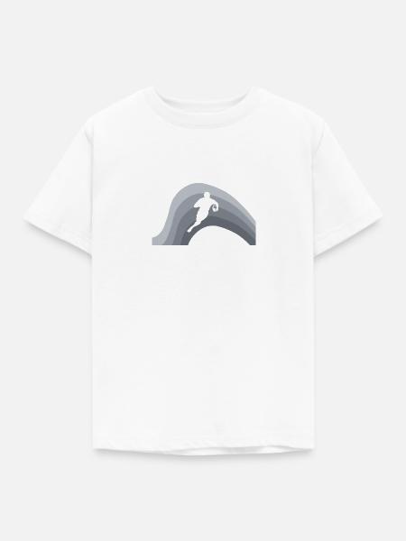 Rugby Feld - Kinder T-Shirt - Weiß