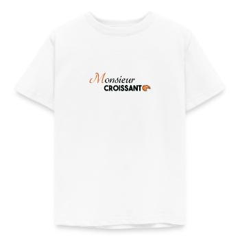 Monsieur Croissant - T-shirt Enfant - blanc - Devant - AI Model Kid Male (0cm)