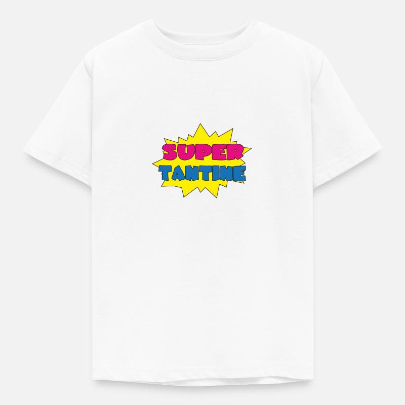 Super TANTINE - Kinder T-Shirt - Weiß