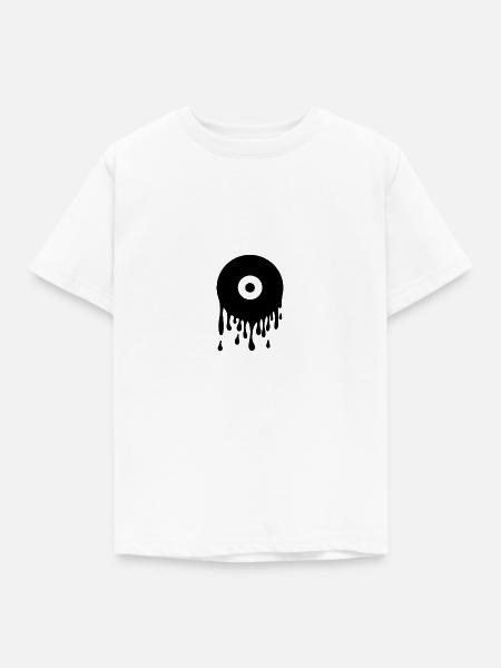 Vinyl Schallplatte - Kinder T-Shirt - Weiß