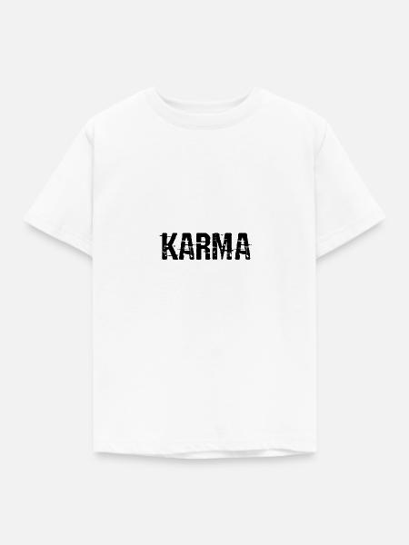 Karma - Kinder T-Shirt - Weiß