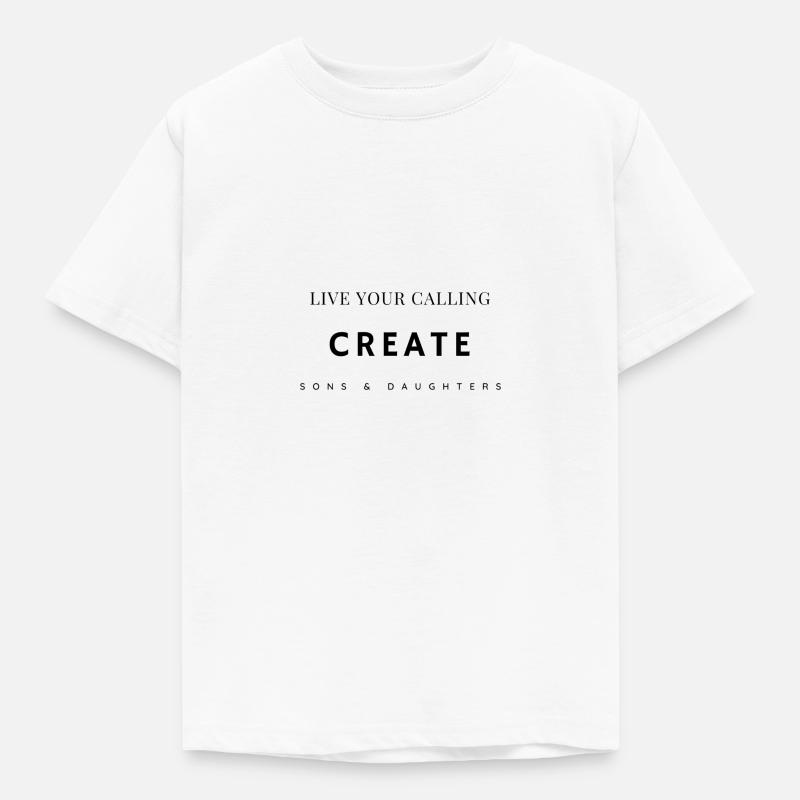 CREATE - Kinder T-Shirt - Weiß