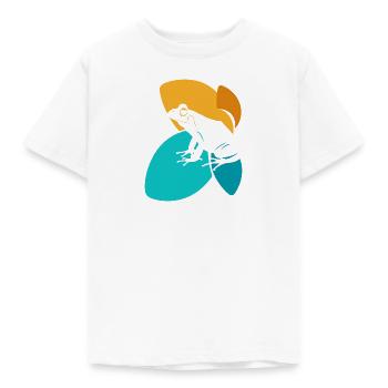 Frosch Lurch Laubfrosch - Kinder T-Shirt - Weiß - Vorne - AI Model Kid Male (0cm)