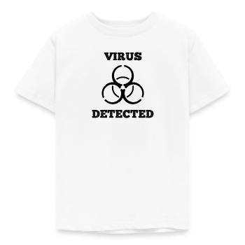 biohazard virus detected - Kinder T-Shirt - Weiß - Vorne - AI Model Kid Male (0cm)