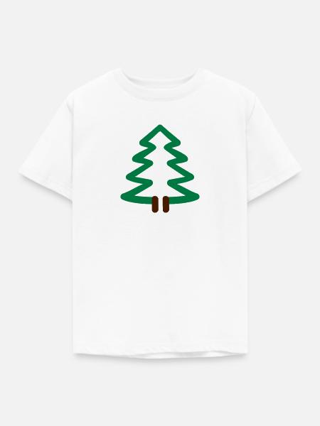 Tannenbaum - Kinder T-Shirt - Weiß