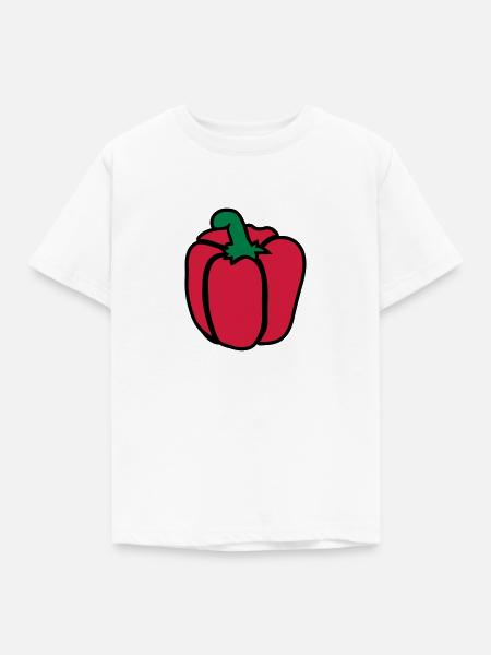 Paprika - Kinder T-Shirt - Weiß