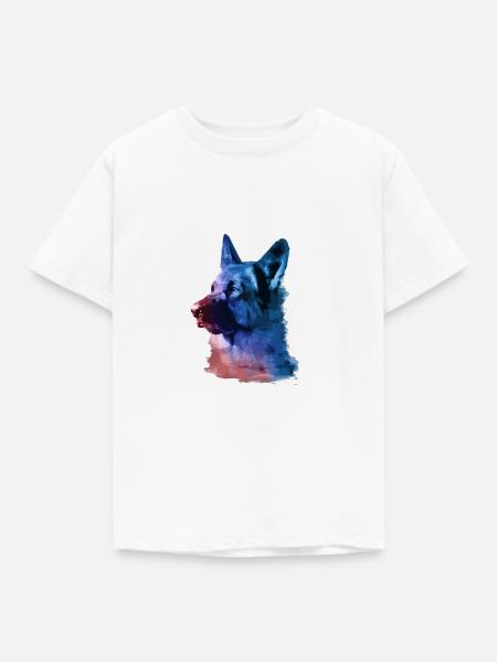 deutscher schäferhund,schäferhund,hund,graffiti - Kinder T-Shirt - Weiß