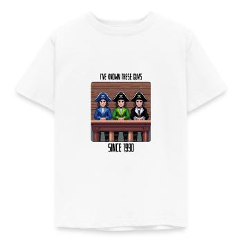 Je connais ces gars-là depuis 1990 - 8 Bit Retro - T-shirt Enfant - blanc - Devant - AI Model Kid Male (0cm)