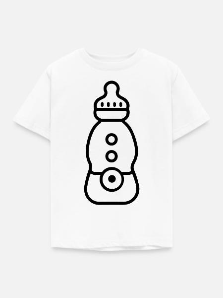 Flasche - Kinder T-Shirt - Weiß