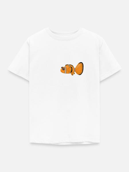 Clownfisch - Kinder T-Shirt - Weiß