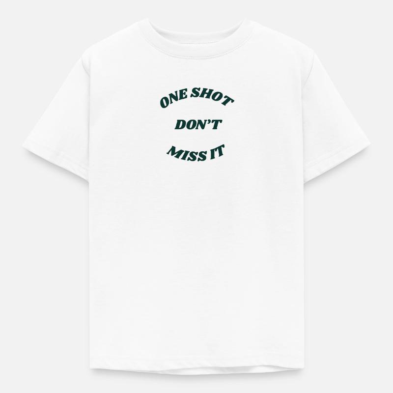 one_shot-removebg-preview - Kids' T-Shirt - white