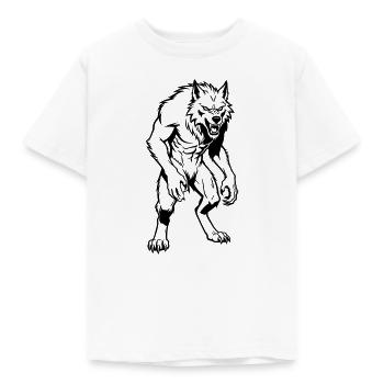 Loup-garou - T-shirt Enfant - blanc - Devant - AI Model Kid Male (0cm)