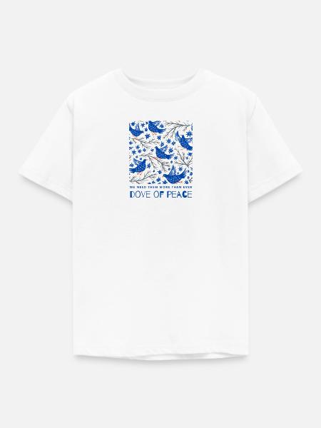 Friedenstauben - Kinder T-Shirt - Weiß
