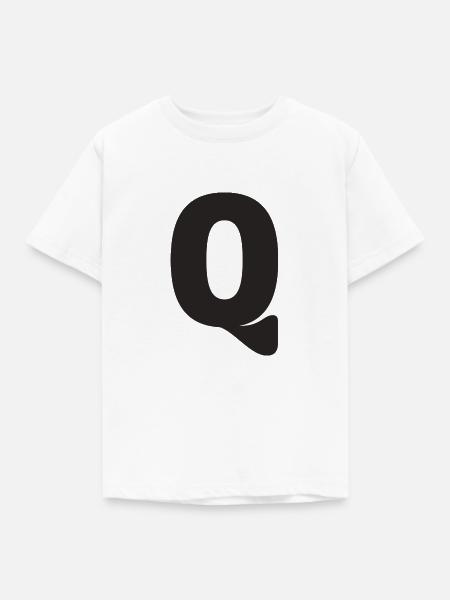 Q - Kinder T-Shirt - Weiß