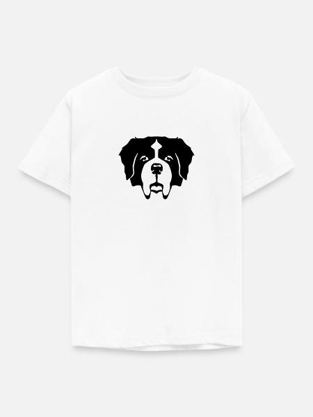 Bernhardiner - Kinder T-Shirt - Weiß