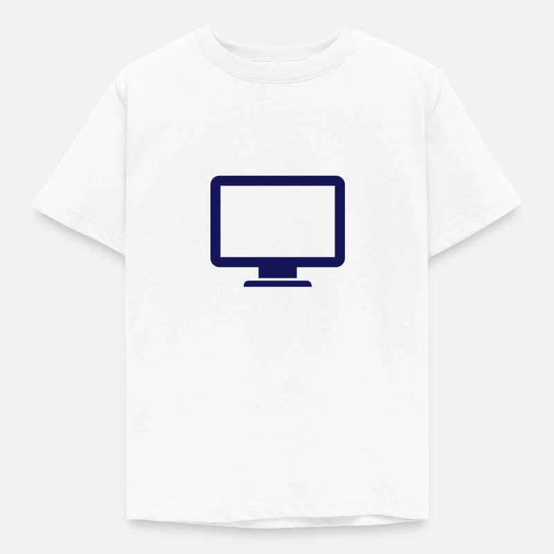 Computer - Kinder T-Shirt - Weiß