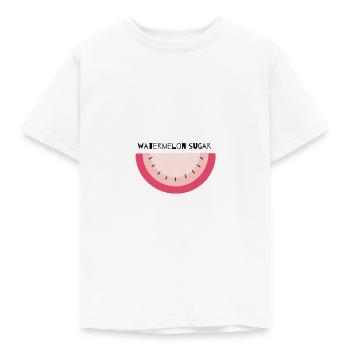 watermelon sugar - Kids' T-Shirt - white - Front - AI Model Kid Male (0cm)