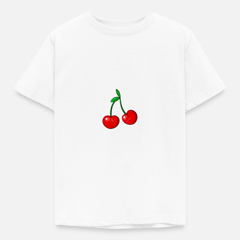 Kirsche - Kinder T-Shirt - Weiß