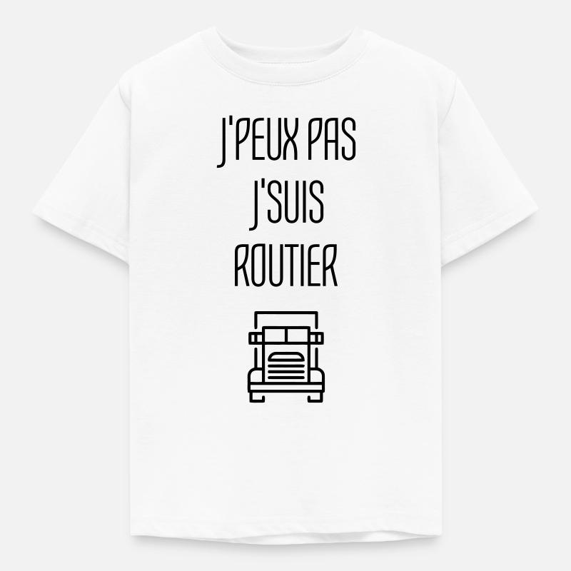 Routier / Chauffeur Poids-lourd / Camion / - T-shirt Enfant - blanc