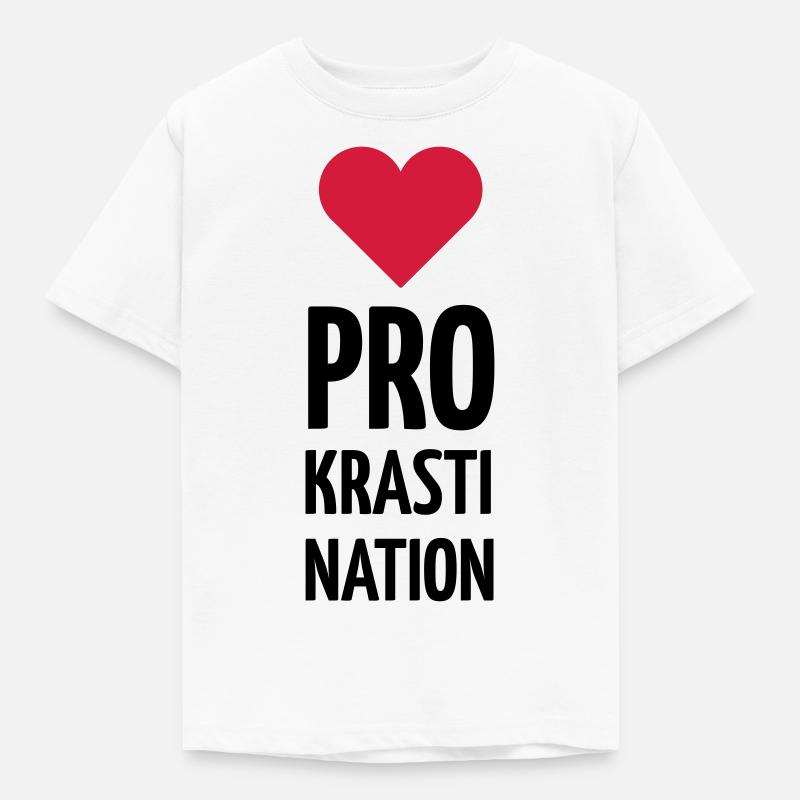 procrastination - T-shirt Enfant - blanc