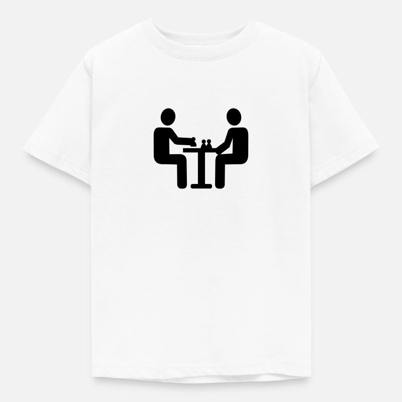 Schach - Kinder T-Shirt - Weiß