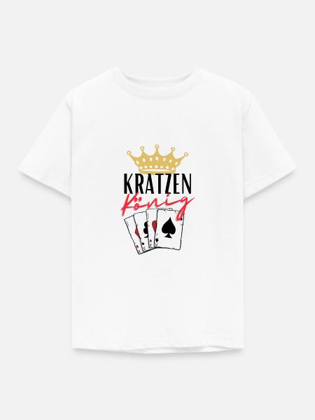 Kratzen König - Kinder T-Shirt - Weiß