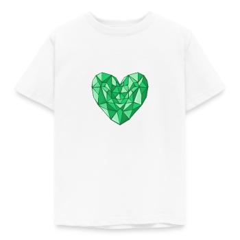 Coeur Emeraude - Kinder T-Shirt - Weiß - Vorne - AI Model Kid Male (0cm)