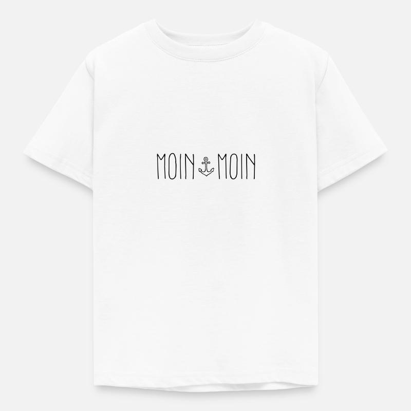 Moin Moin... - Kinder T-Shirt - Weiß