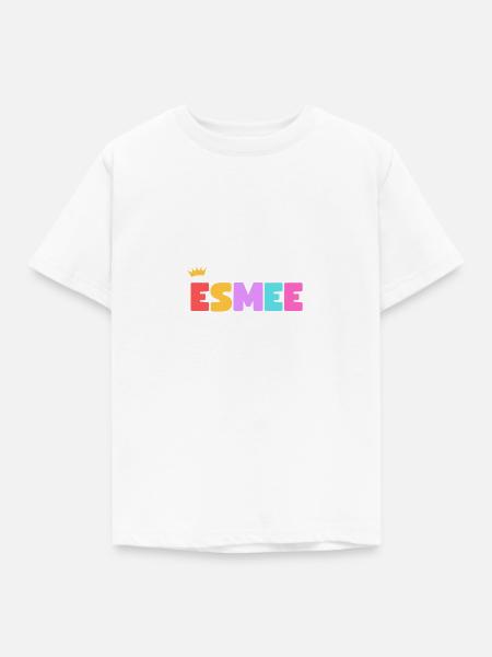 Esmee! Customizable - Kids' T-Shirt - white