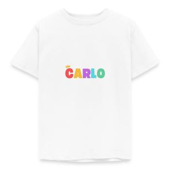 Carlo! Customizable - Kids' T-Shirt - white - Front - AI Model Kid Male (0cm)