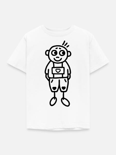 Bayer in Lederhose - - Kinder T-Shirt - Weiß