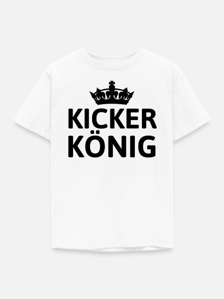 KICKER KÖNIG - Kinder T-Shirt - Weiß