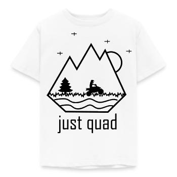 juste quad - T-shirt Enfant - blanc - Devant - AI Model Kid Male (0cm)