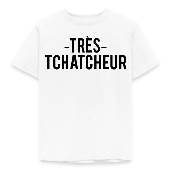 TRÈS TCHATCHEUR - T-shirt Enfant - blanc - Devant - AI Model Kid Male (0cm)
