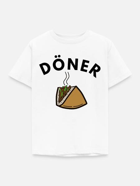 DÖNER DÖNER - Kinder T-Shirt - Weiß