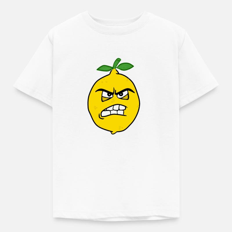 Jeg er sur citron - Børne-T-shirt - hvid