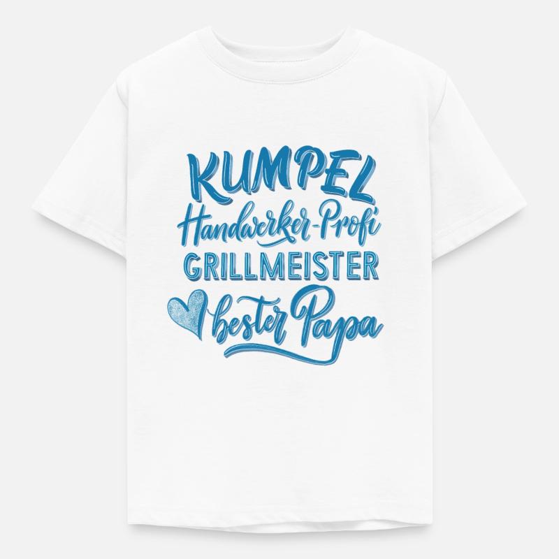 Papa, der Beste - Kinder T-Shirt - Weiß