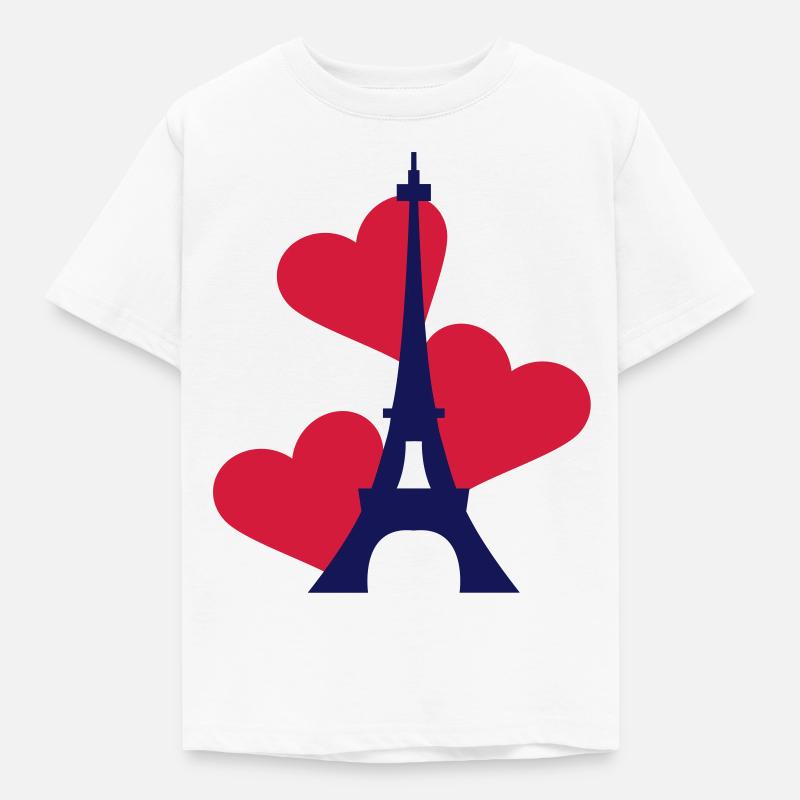 Love Eiffeltoren / Eiffeltower / Tour Eiffel - T-shirt Enfant - blanc