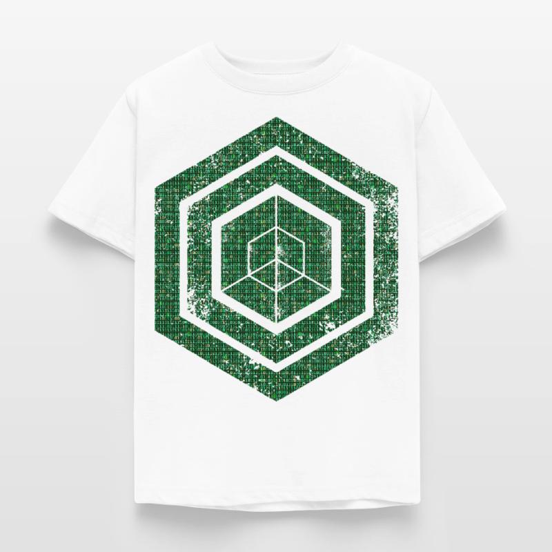 Hexagon-Programmierung Programmierer Codierung geometrisch Kinder T-Shirt
