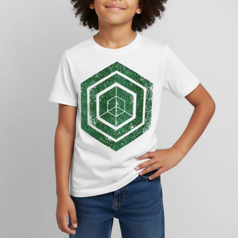 Hexagon-Programmierung Programmierer Codierung geometrisch Kinder T-Shirt