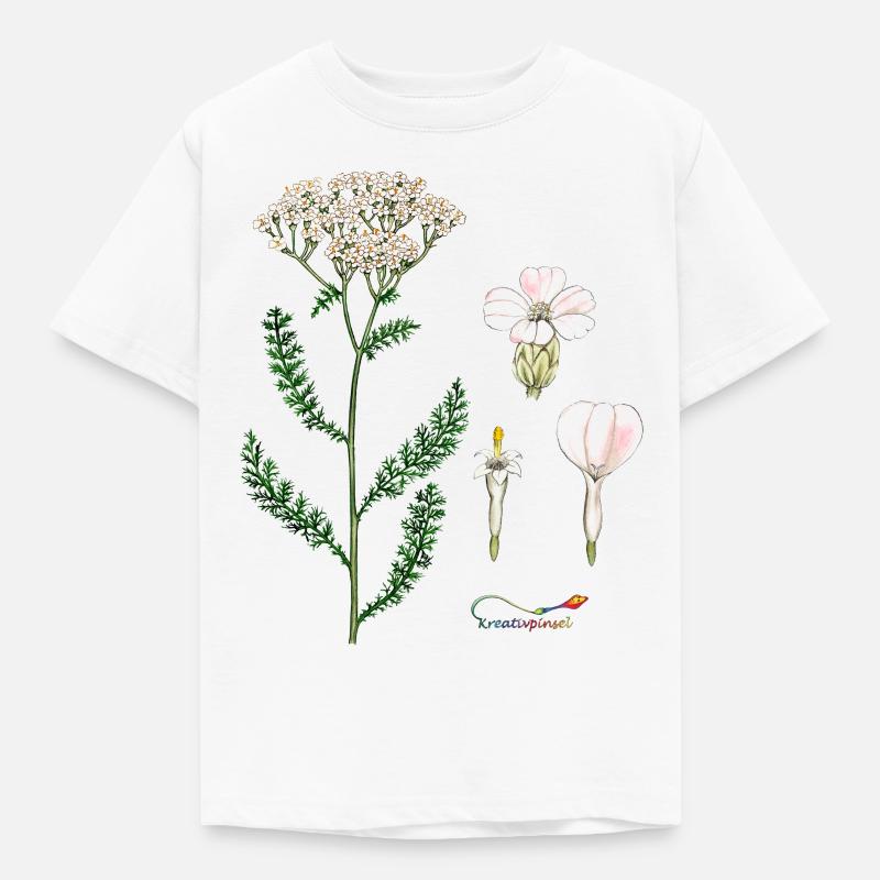 Schafgarbe - Kinder T-Shirt - Weiß