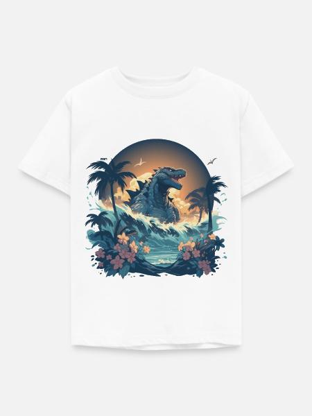 Godzi - Kinder T-Shirt - Weiß