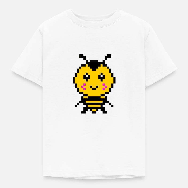 pixelbiene - Kinder T-Shirt - Weiß