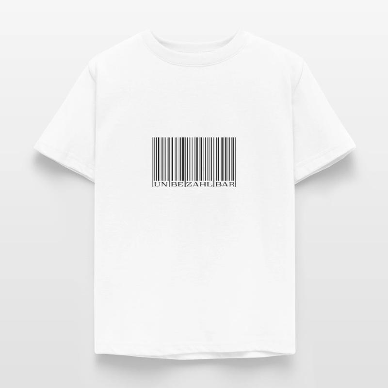 Strichcode Barcode Kinder T-Shirt