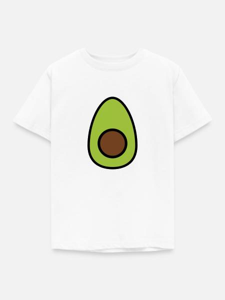 Avocado - Kinder T-Shirt - Weiß