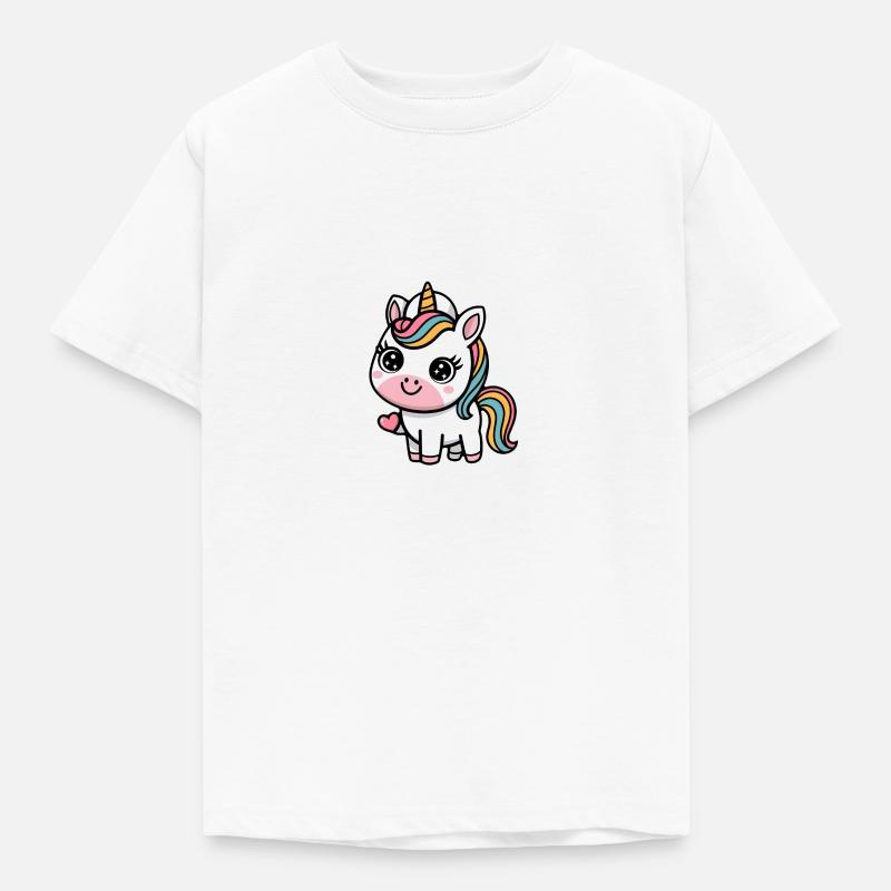 Lilly im Regenbogenland - Kinder T-Shirt - Weiß