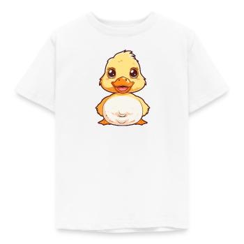 Coin-coin, bec - T-shirt Enfant - blanc - Devant - AI Model Kid Male (0cm)
