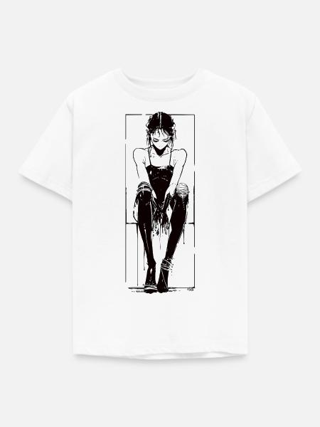 just a girl - Kinder T-Shirt - Weiß