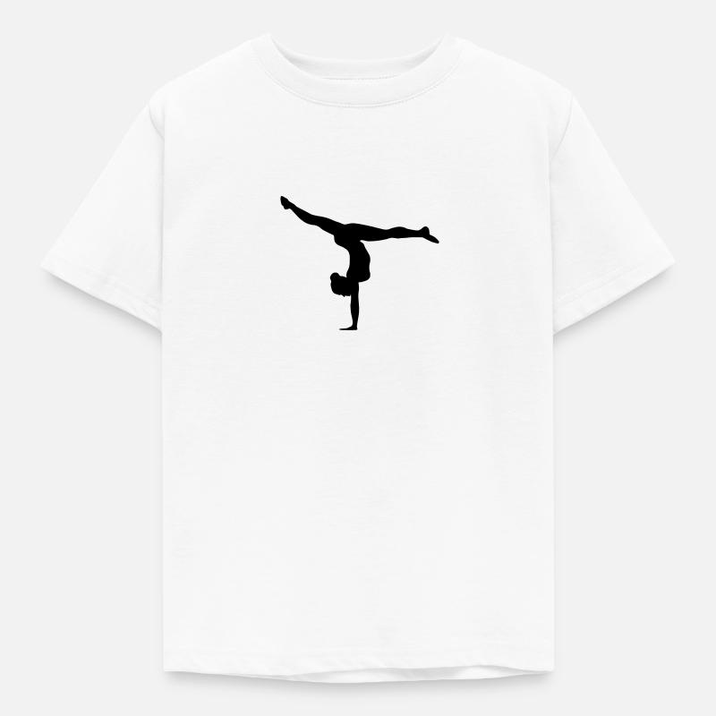 Turnerin, Turnen - Kinder T-Shirt - Weiß